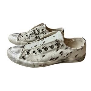 Naughty Monkey Cowhide Distressed Sneakers